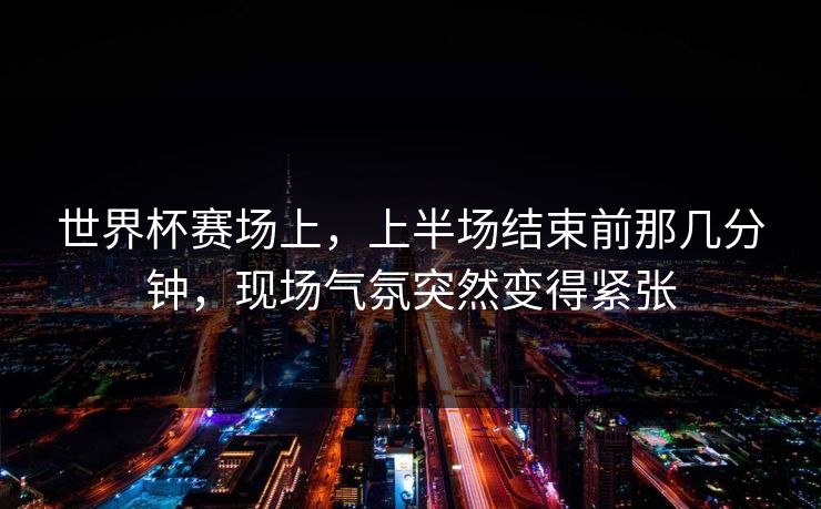世界杯赛场上，上半场结束前那几分钟，现场气氛突然变得紧张  第1张